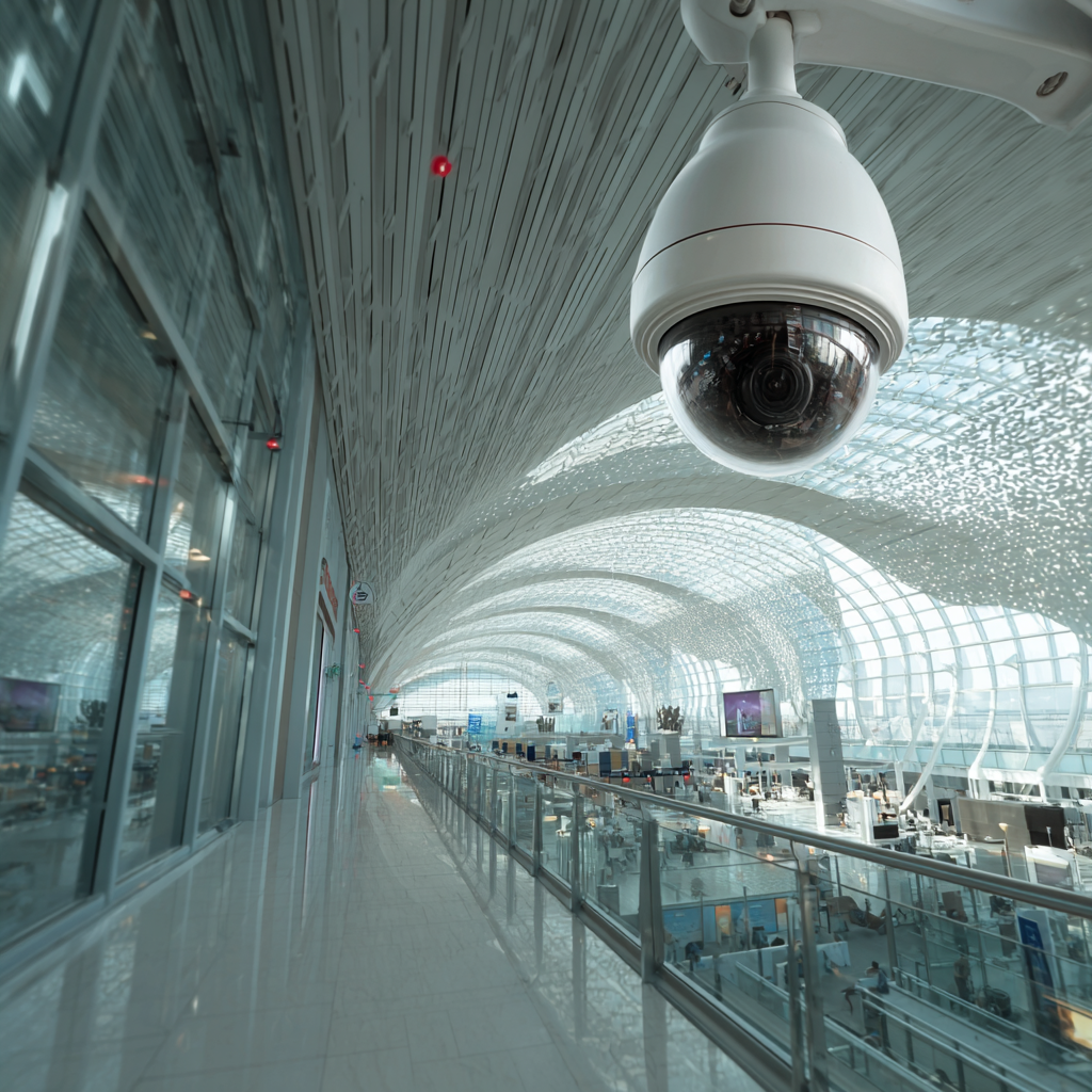 Professional Security Control Room Background